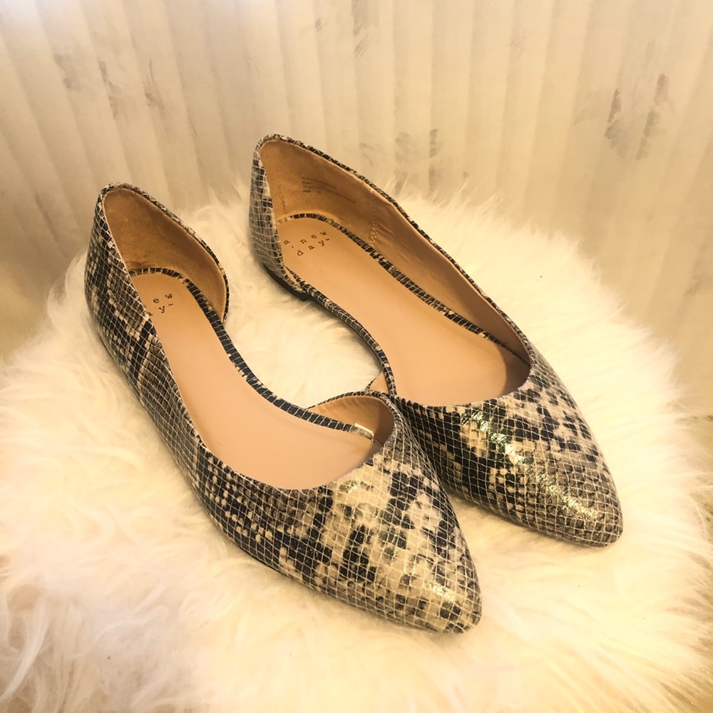 Snake Skin Ballet Flat